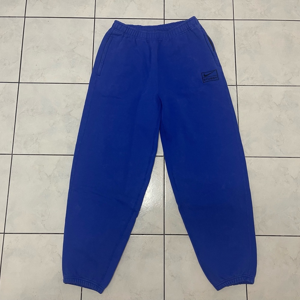 Nike x Stussy Acid Wash Sweatpants 'Blue' DR4025-480 Men's Size S